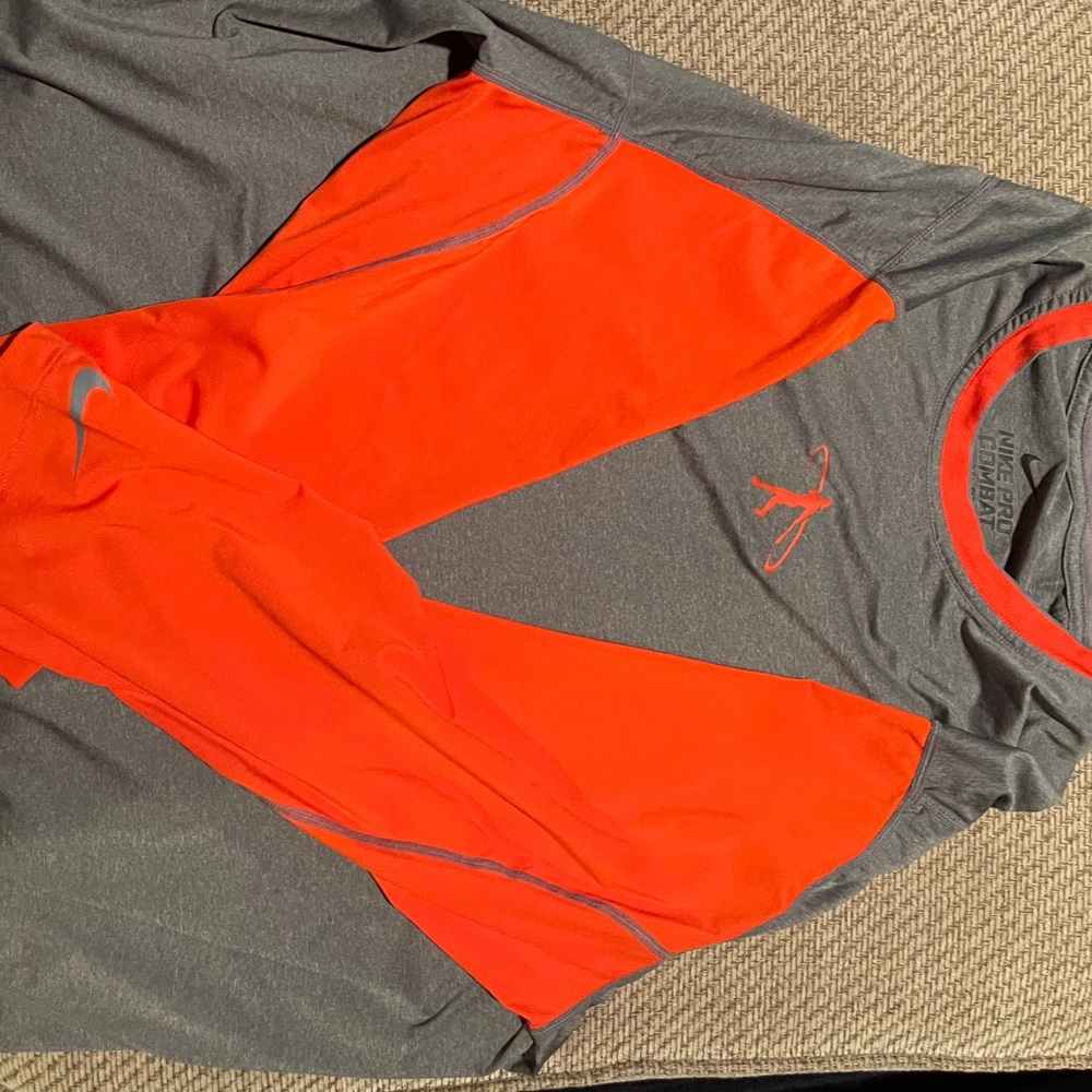 Nike Mens 3/4 Baseball Dry Fit Shirt
